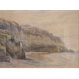 Alfred Ficklin (1865-1948), Watercolour of a Cornish Coastal scene. 27 x 37cm