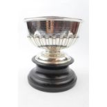 Silver Rose Bowl of fluted design by Joseph Gray Styles Birmingham 1926, 349g total weight, on