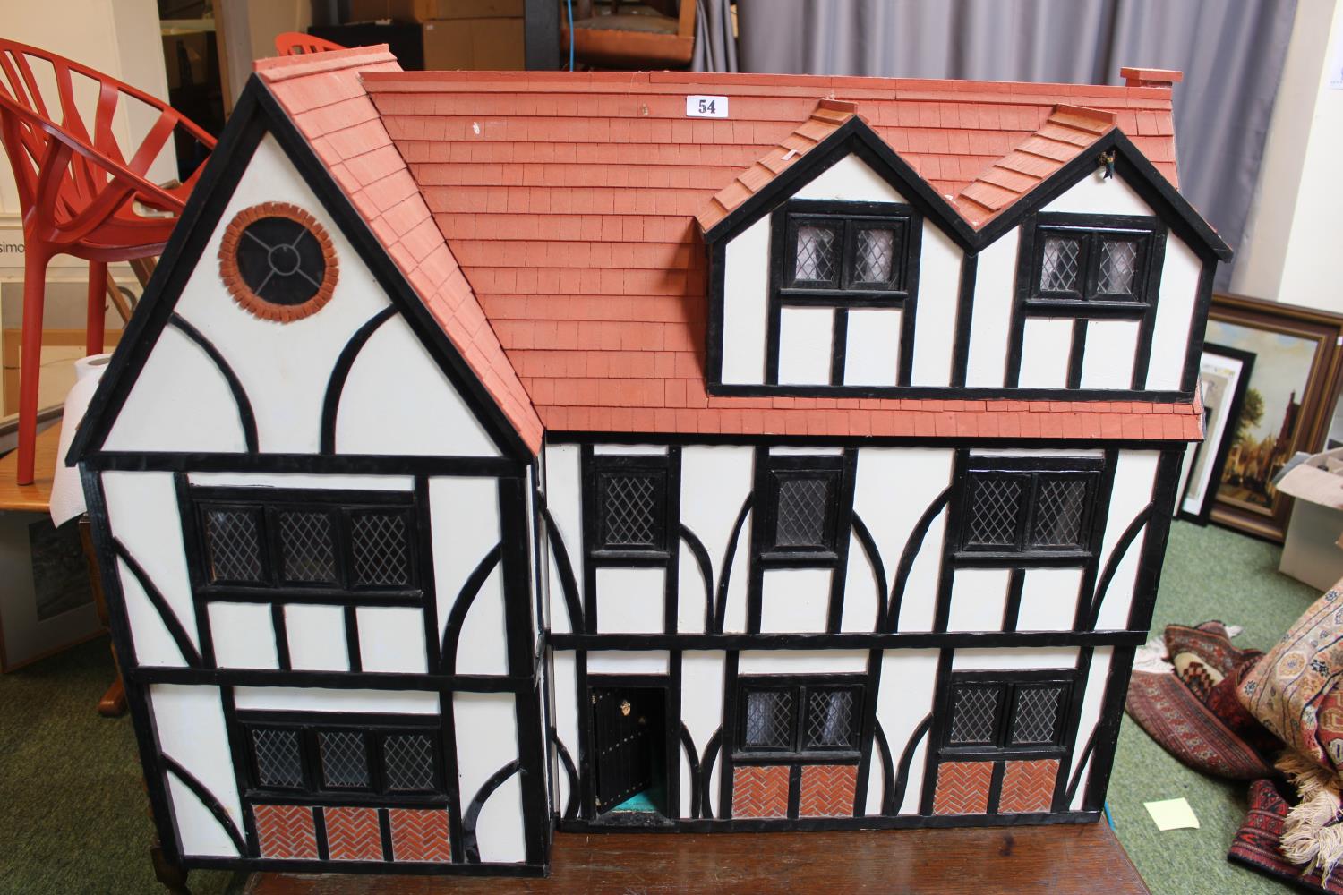 Large 20thC Tudor style Dolls house