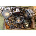 Large collection of Vintage Military and Dial Telephones