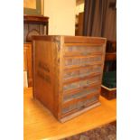 Perivale Sewing Silk Haberdashery box of 6 drawers