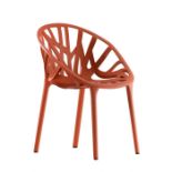 Set of 6 Vitra Vegetal Chairs Designed by Ronan and Erwan Bouroulle in Brick