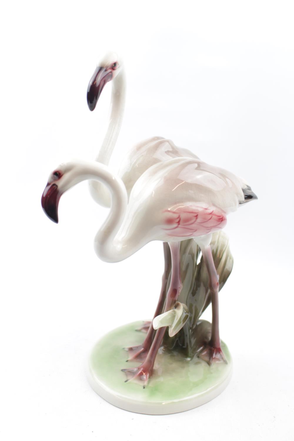 Keramos Wien figure of Flamingos 31cm in Height