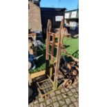 Antique Rustons of St.Ives Lifting Sack Barrow with wooden and metal frame
