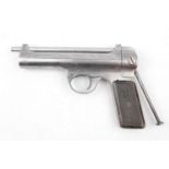 Frank Clark Birmingham Titan .177 Calibre Air Pistol, 20cm long, rebuilt with schematics Patent