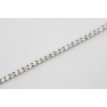 Natural Diamond Tennis Bracelet, Brilliant Cut 7.46Crt, VS-SI Clarity, I-J Colour in 18ct White