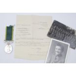 Territorial Medal ATS Private Botting with paperwork & Photograph
