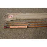 Farlow's Super Parabolic fly rod - 8ft 3in 3pc made from Pezon Et Michel cane anodised screw locking