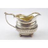 George III Cream Jug of Scalloped decoration London 1816 200g total weight