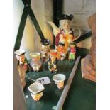 A Royal Doulton Winston Churchill small character jug and other character jugs
