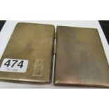 Two silver cigarette cases