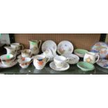 Various china plates and cups etc (s/a/f).