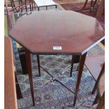 An Edwardian octagonal table