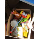 A part toy farm, zoo items, Glo Snail, Little Pony and other toys