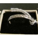 A diamond set full eternity ring (one stone missing)