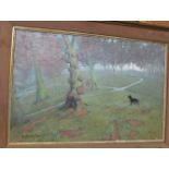 M Alexander- oil on canvas Hove Park, signed and framed.