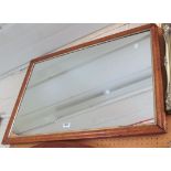 A burr walnut framed mirror