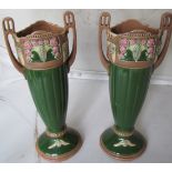 A pair Eichwald Austria Art Nouveau vases