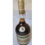 A bottle of Raynal & Cie Three Barrels brandy
