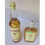 A bottle of Jacobite Scotch Whisky and a bottle of High Commissioner Whisky
