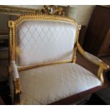 A similar two seater settee (slight stain to seat)