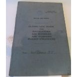 A RAF Flying Log Book Sgt. J.J. Croly Air Gunner 1945-47