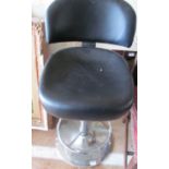 A black high stool
