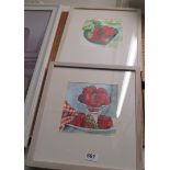 Elisabeth Lawson two prints strawberries