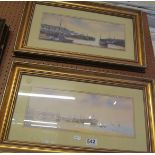 Ken Hammond - pair of prints harbour views