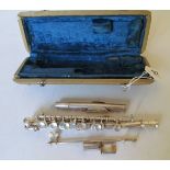 A Lark flute in case (a/f)