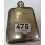 A silver hip flask engraved Royal Engineers 1905