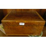 A birds eye maple and banded jewellery box