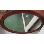 A bevelled edged mirror.