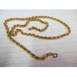 A 750 gold chain 16.3g 9ct clasp