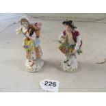 Three German porcelain figures