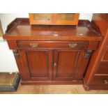 A small late Victorian sideboard with drawer and two cupboards