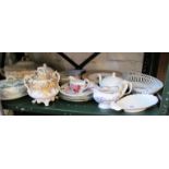 Various 19th Century decorative china (s/a/f).