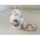 A modern Meissen jar and cover and matching dish