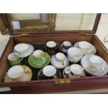 Various 19th Century and other decorative cups and saucers