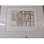 John Swanson Artists Proof 'Morning News Vendor' signed and dated 1979 and another limited
