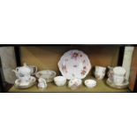 Various Royal Crown Derby 'Derby Posies' teaware