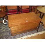 A pine blanket chest