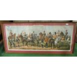A coloured print Our British Cavalry 1890 by Enrik & Binger