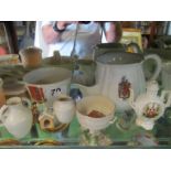 Various crested china