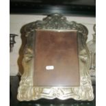 A silver plated photo frame