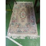 A Chinese rug and another