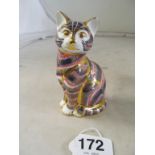 A Royal Crown Derby cat