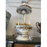 An oil rain lamp Goddess in oyster shell