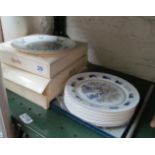 Twelve Spode Christmas plates and Royal Doulton items