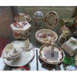 Some Masons china, crested and other china